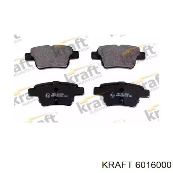 6016000 Kraft колодки тормозные задние дисковые