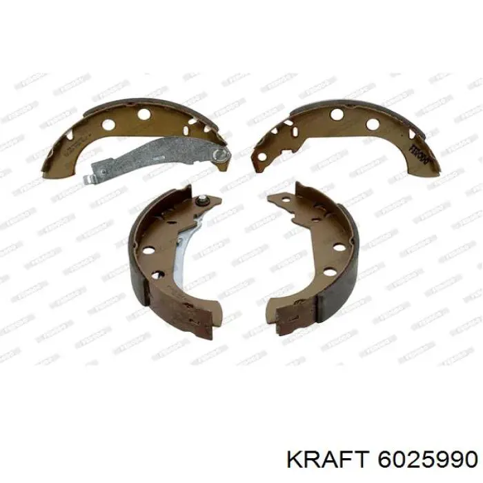 6025990 Kraft колодки тормозные задние барабанные