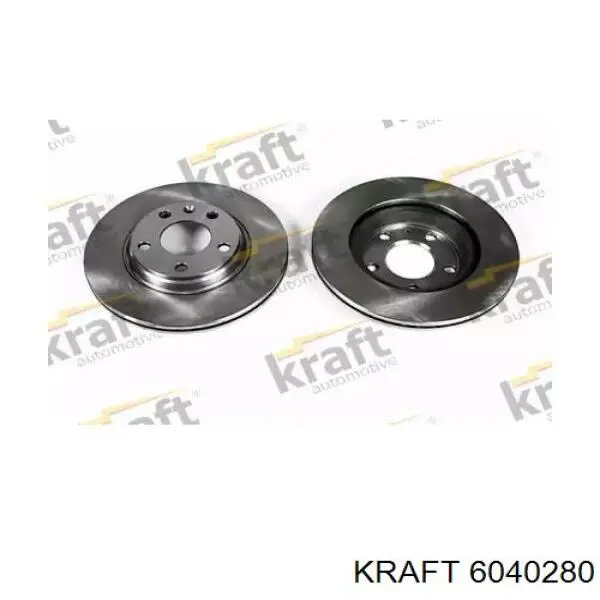 6040280 Kraft диск тормозной передний
