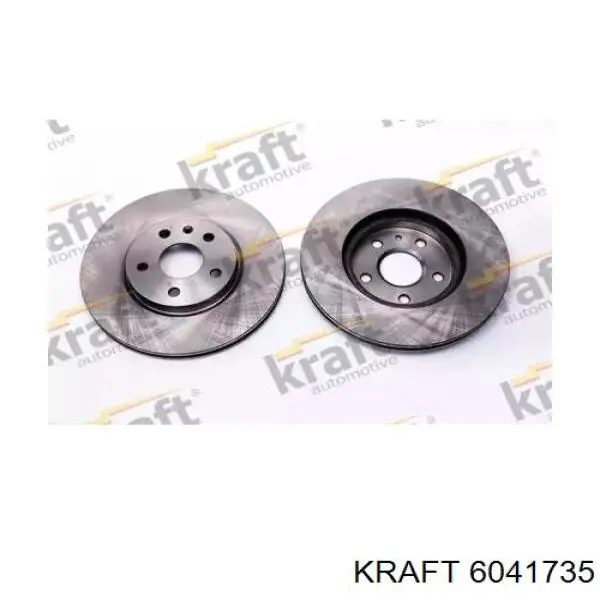 6041735 Kraft диск тормозной передний