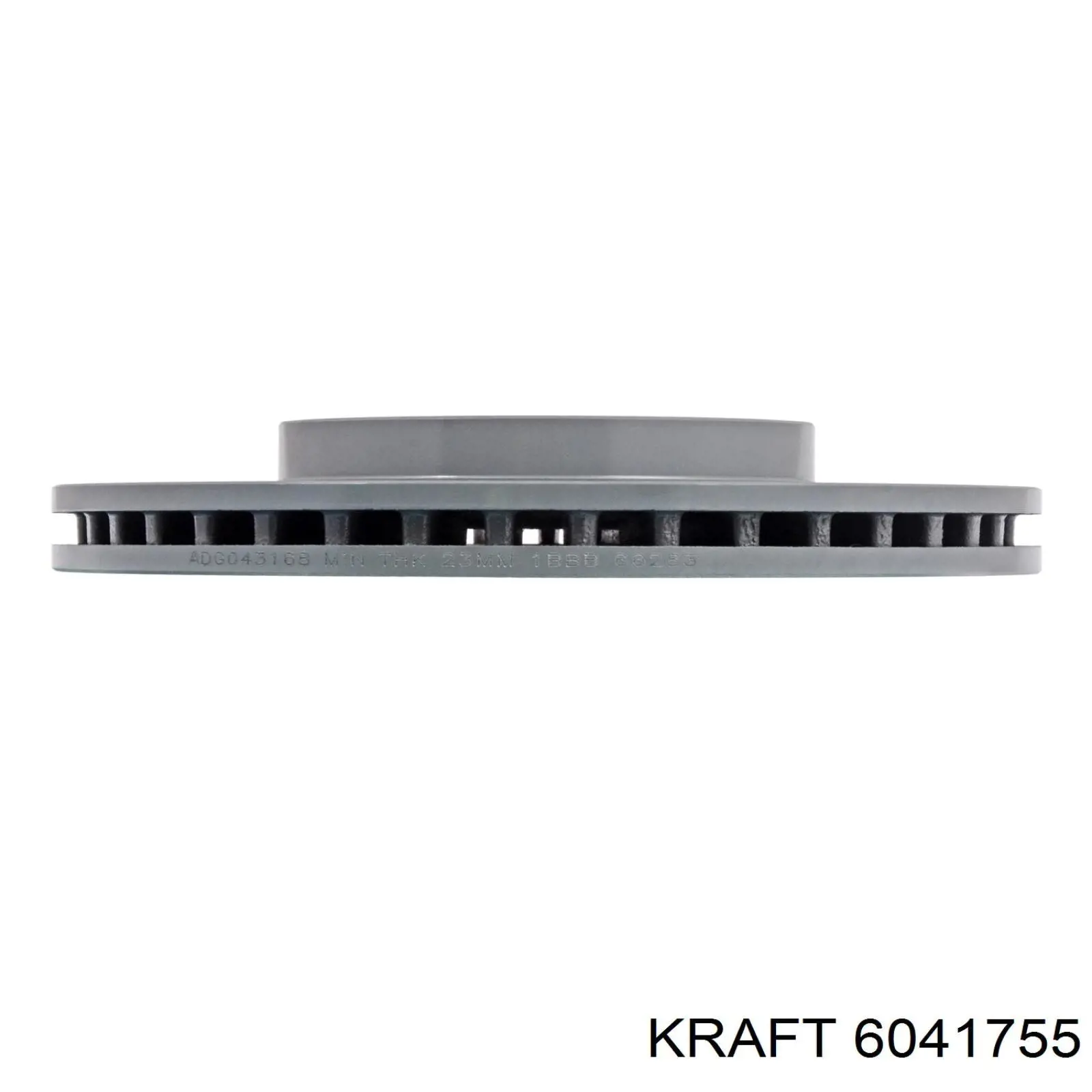 6041755 Kraft Диск тормозной передний