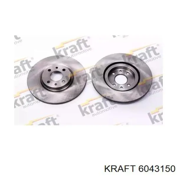 6043150 Kraft диск тормозной передний
