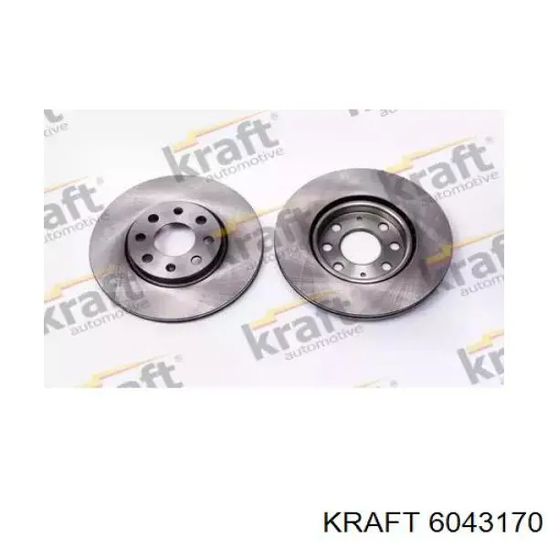 6043170 Kraft диск тормозной передний
