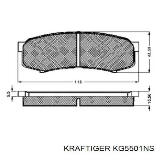 Пневмоподушка кабины KG5501NS Kraftiger