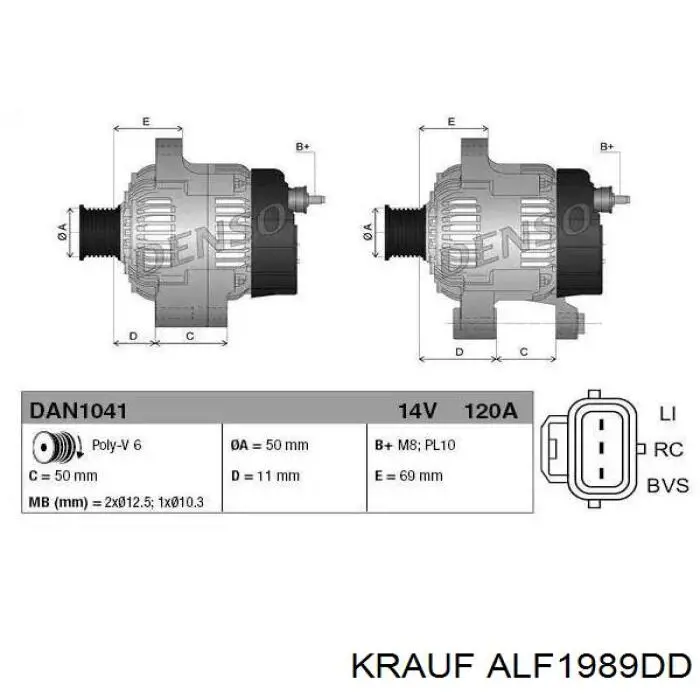 Генератор ALF1989DD Krauf