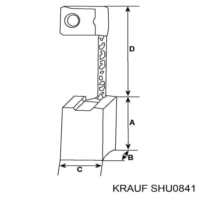 Щётка стартера Krauf SHU0841 цена, от 2.88 USD