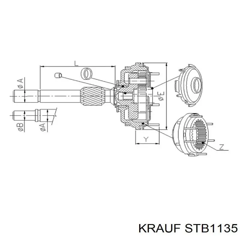 Стартер STB1135 Krauf