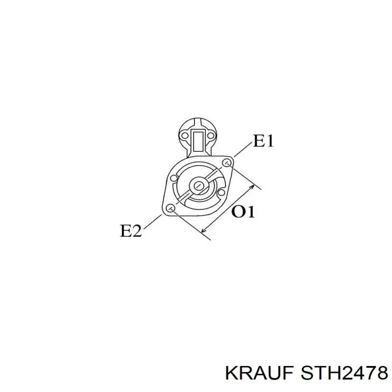 STH2478 Krauf motor de arranco