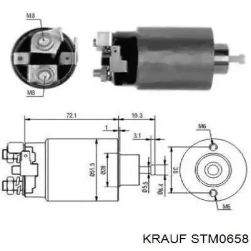 STM0658 Krauf стартер