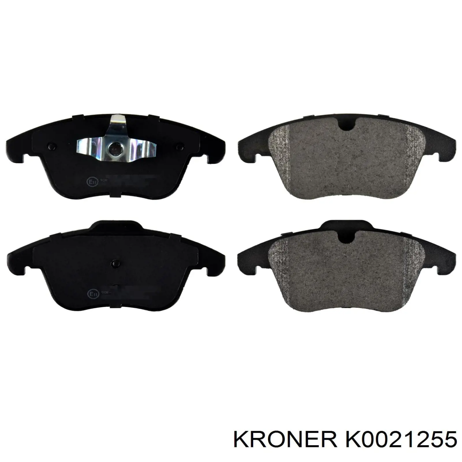 K0021255 Kroner колодки тормозные передние дисковые