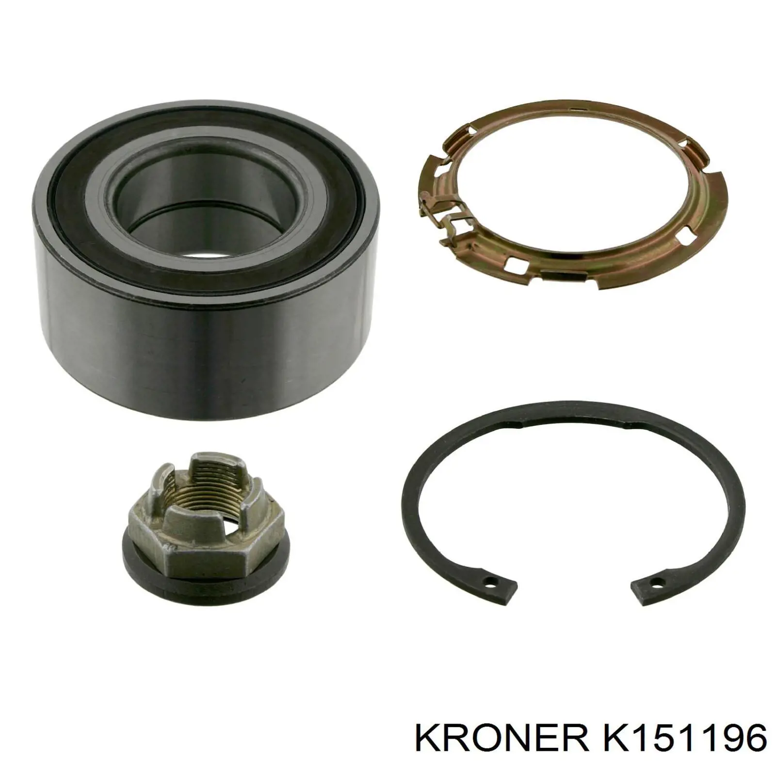 K151196 Kroner подшипник ступицы передней