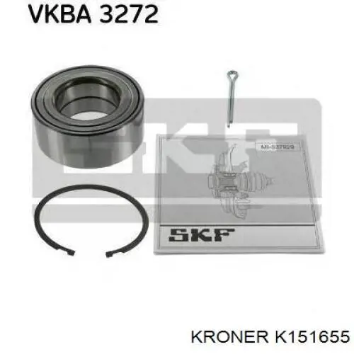 K151655 Kroner подшипник ступицы передней