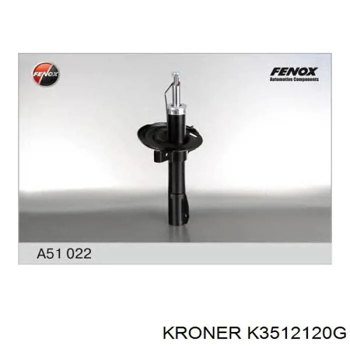 K3512120G Kroner амортизатор передний