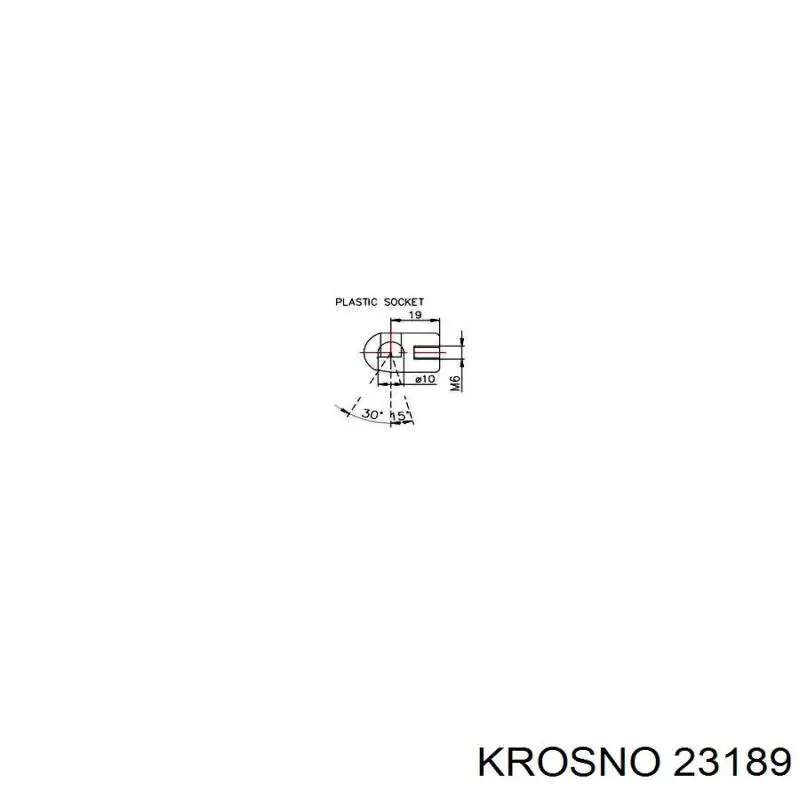 Купить 23189 Krosno Амортизатор двери багажника