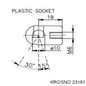 Купить 23191 Krosno Амортизатор двери багажника