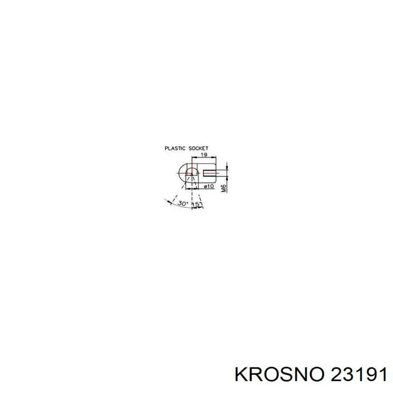 23191 Krosno амортизатор багажника