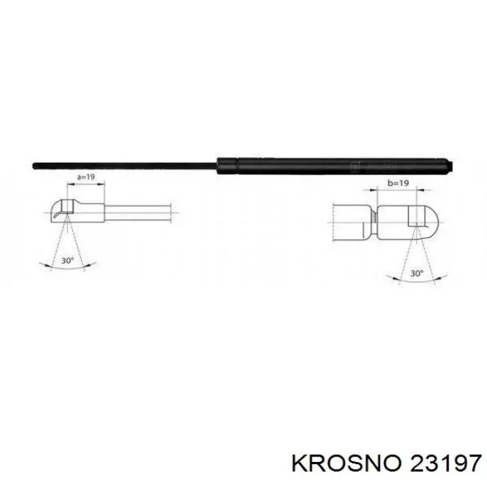 Амортизатор багажника 23197 Krosno
