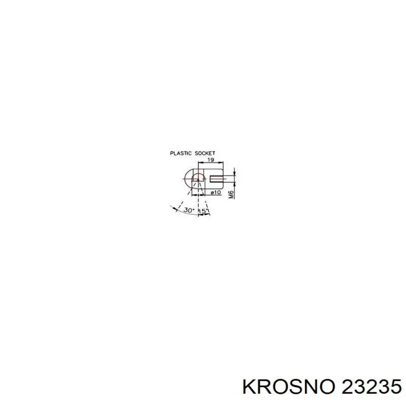 23235 Krosno амортизатор капота