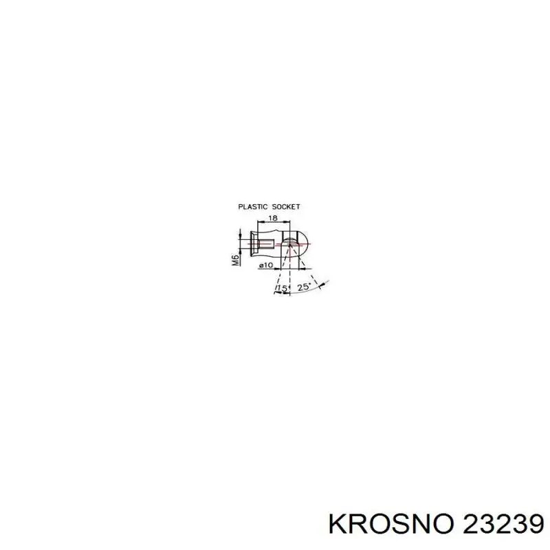 Muelle neumático, capó de motor 23239 Krosno