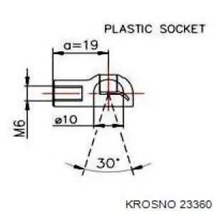 Амортизатор капота 23360 Krosno