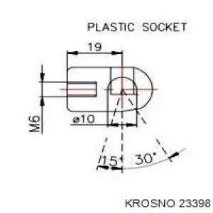 Амортизатор багажника 23398 Krosno