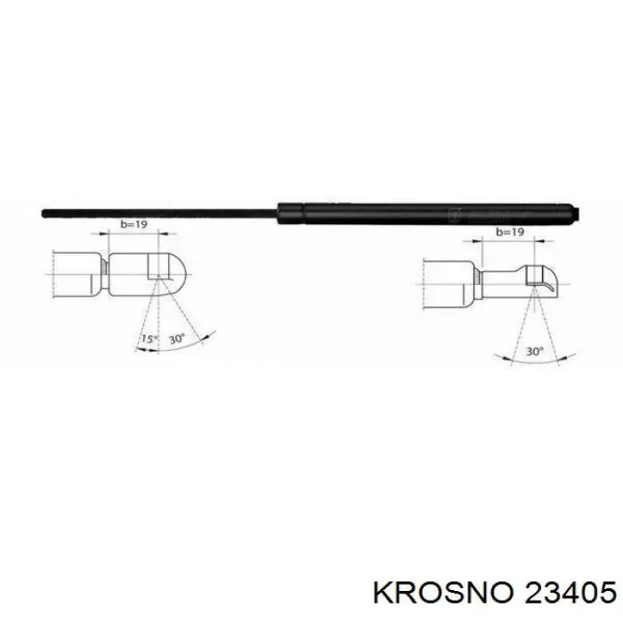 Амортизатор багажника 23405 Krosno