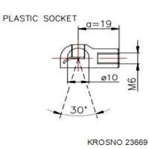Купить 23669 Krosno Амортизатор двери багажника