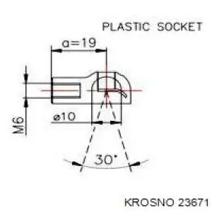 Амортизатор багажника 23671 Krosno