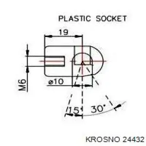 Амортизатор багажника 24432 Krosno