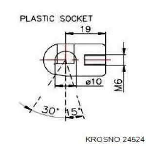 Амортизатор багажника 24524 Krosno