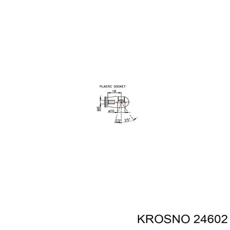 24602 Krosno амортизатор багажника