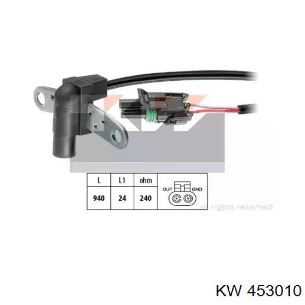 Датчик коленвала 453010 KW