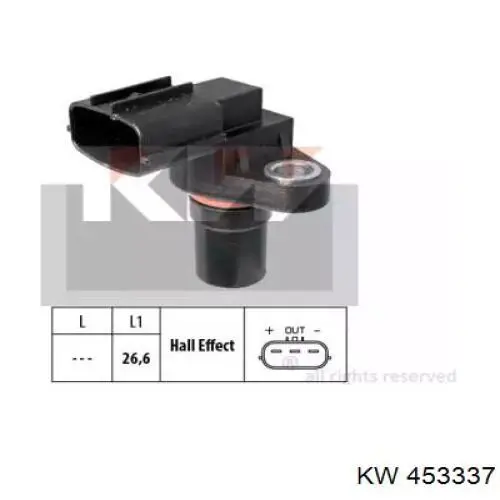 Купить 453337 KW AUTOMOTIVE Датчик оборотов коленвала