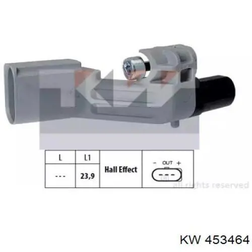 Датчик коленвала 453464 KW AUTOMOTIVE