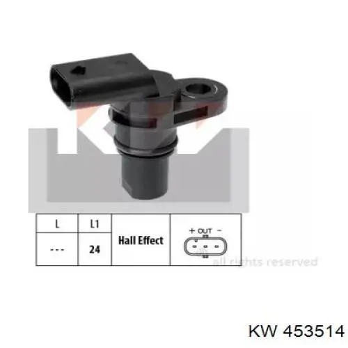 Датчик фаз KW AUTOMOTIVE 453514 цена, от 12.67 USD