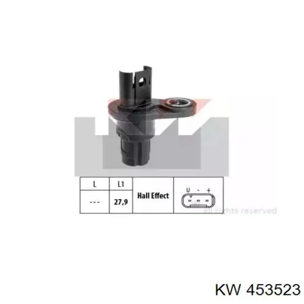 Датчик распредвала 453523 KW