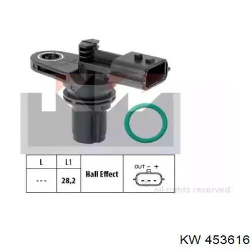 Датчик распредвала 453616 KW
