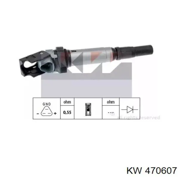 Катушка зажигания 470607 KW