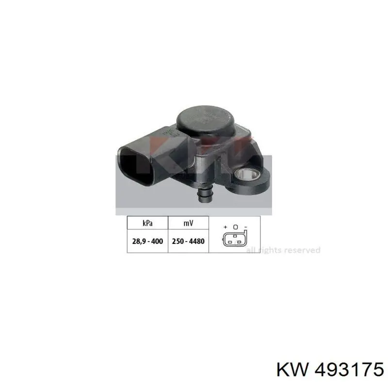 Sensor De Presion Del Colector De Admision 493175 KW