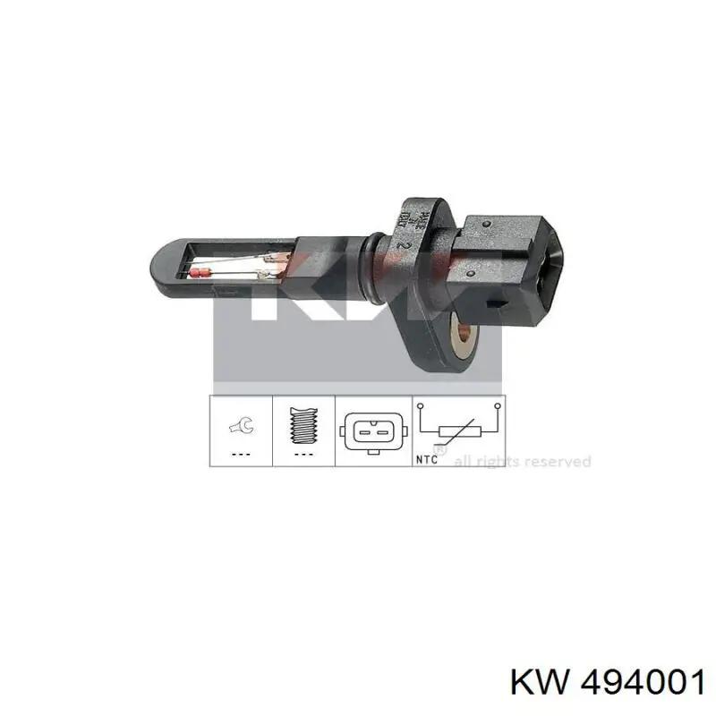 Купить 494001 KW AUTOMOTIVE Терморегулятор воздуха