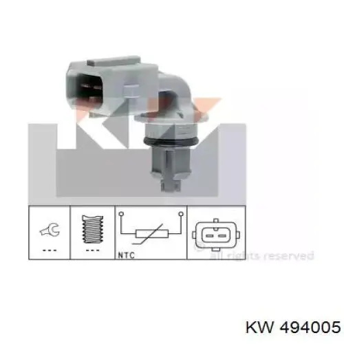 Датчик температуры наддува KW AUTOMOTIVE 494005 цена, от 5.62 USD