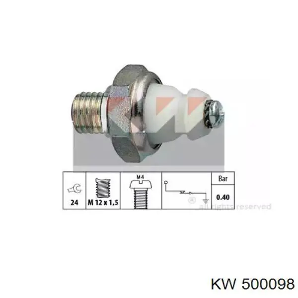 Манометры (указатель давления масла) KW AUTOMOTIVE 500098 цена, от 3.24 USD