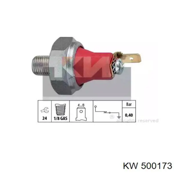 Датчик давления масла 500173 KW