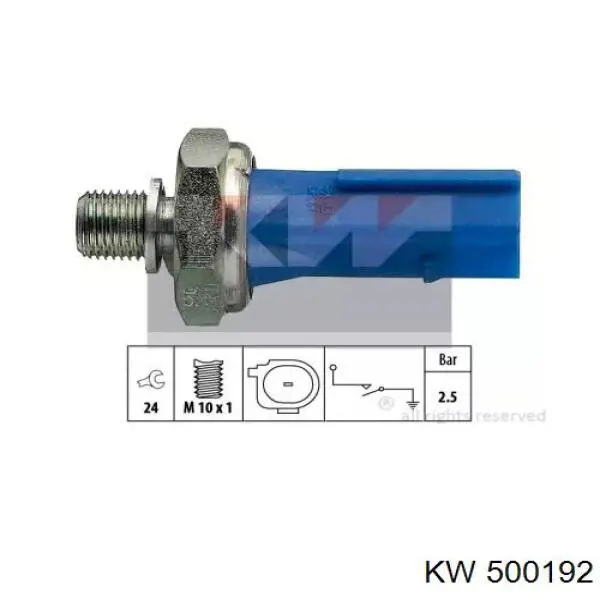 Датчик давления масла 500192 KW