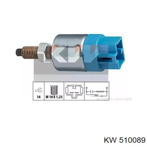 Датчик включения стопсигнала 510089 KW