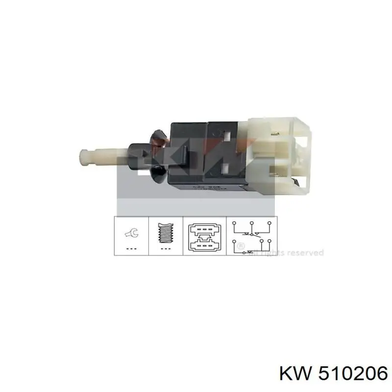 Interruptor luz de freno 510206 KW