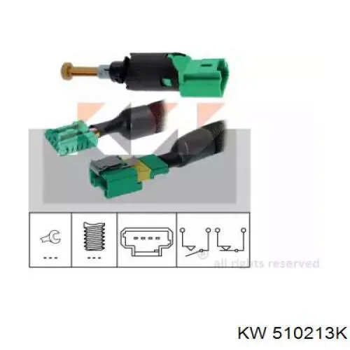 510213K KW AUTOMOTIVE Датчик тормоза