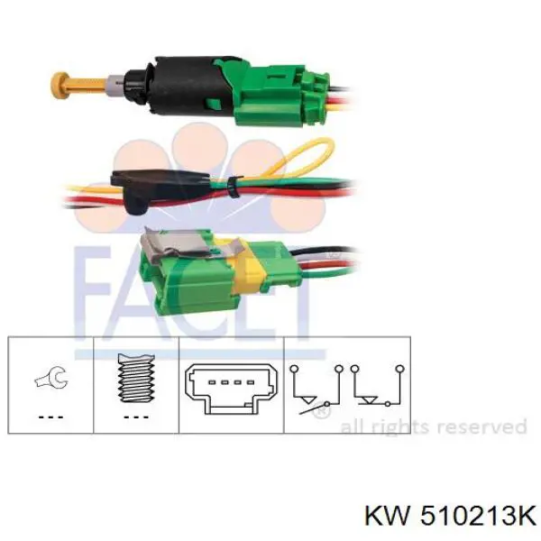 Купить 510213K KW AUTOMOTIVE Лягушка стоп сигнала