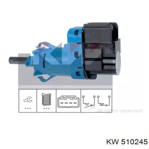 Датчик включения стопсигнала 510245 KW
