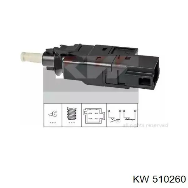Купить 510260 KW AUTOMOTIVE Лягушка стоп сигнала